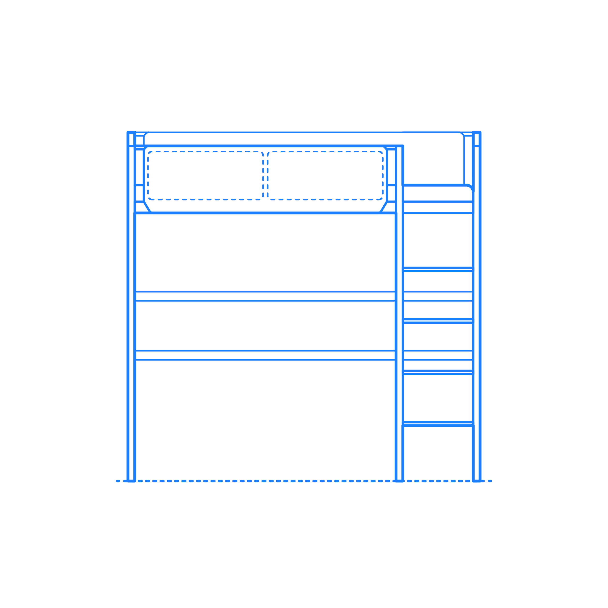 Furniture Bunk Beds Loft Beds Ikea Vitval Loft Bed Svg Line Art Free Vectors